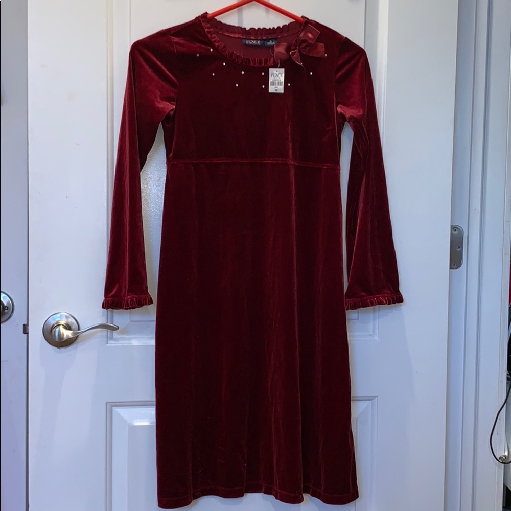 Children Place Red Gown
